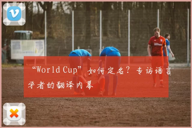 “World Cup”如何定名？专访语言学者的翻译内幕