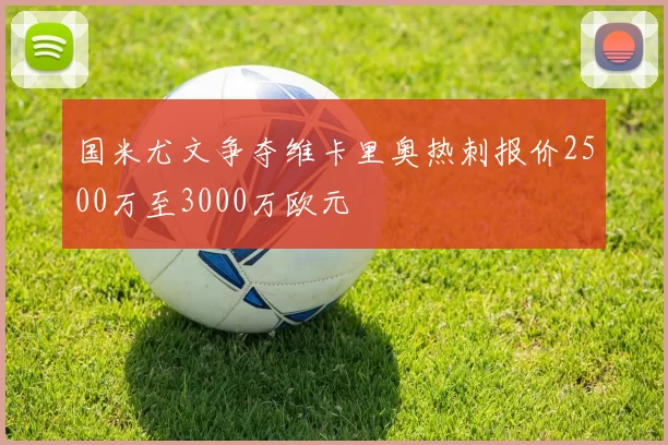 国米尤文争夺维卡里奥热刺报价2500万至3000万欧元
