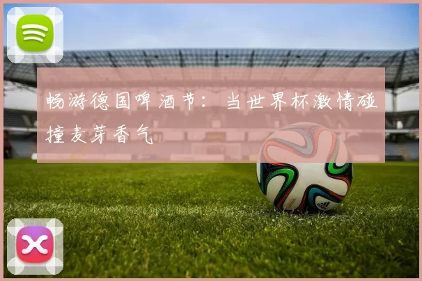 畅游德国啤酒节:当世界杯激情碰撞麦芽香气